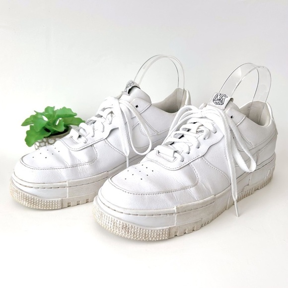Nike Air Force 1 Pixel White Leather Women's Size 9.5 - Picture 2 of 10